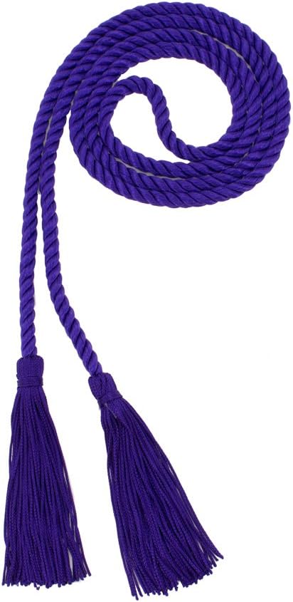 Tassel Depot Graduation Honor Cord - Purple - Every School Color Available - Made in USA