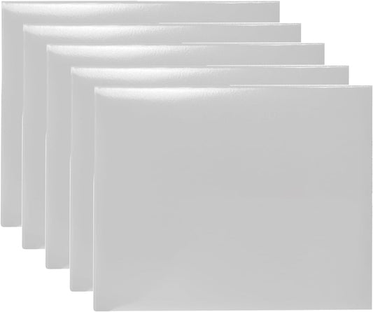Certificate Holders 8.5"x11" Graduation Diploma Cover Document Leather Folders,White-5 Pack