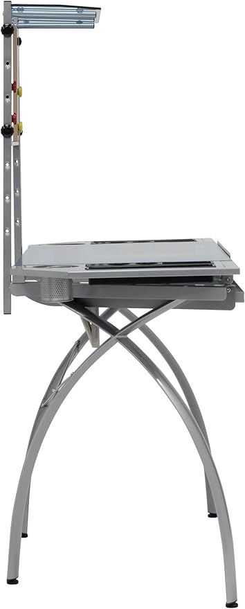 Studio Designs Futura Tower, Silver/Blue Glass