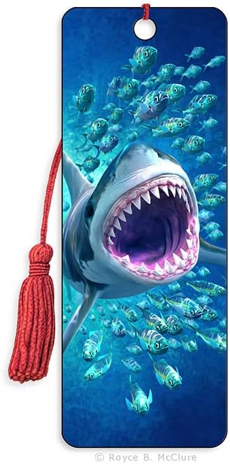 3D Royce Bookmark by Artgame - Shark Tunnel