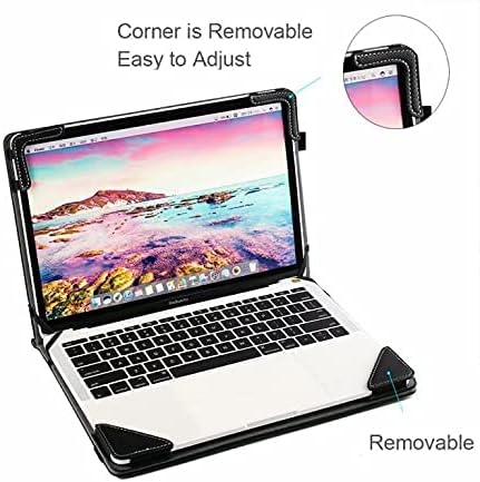 Protective Laptop Case Cover Compatible with Dell Inspiron 16 Plus 7610 7620 7630 7640 16" Notebook Sleeve PU Leather Stand Hard Case Skin Pouch