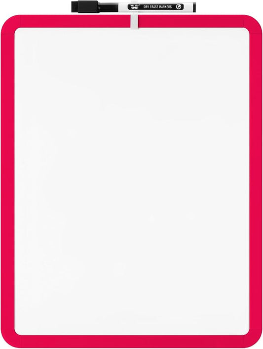 Mr. Pen- Dry Erase Board, 14” x 11” with a Black Dry Erase Marker, Red Frame, Small White Board, White Board for Kids, White Board for Students, Small Dry Erase Board, Mini White Board