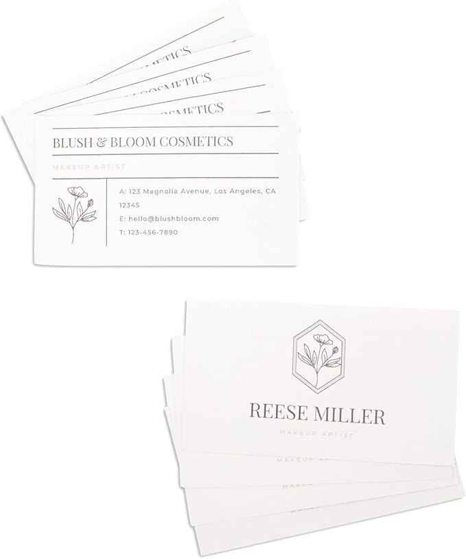 Best Paper Greetings Blank Business Card Paper for Printer, Inkjet and Laser Printable Sheets, 1000 Cards, 3.5 x 2 Inches, White - Pack of 100