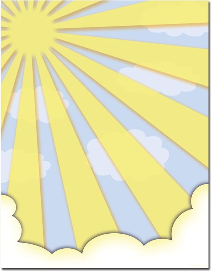 Sun Shiny Day Letterhead Laser & Inkjet Printer Paper, 100 pack