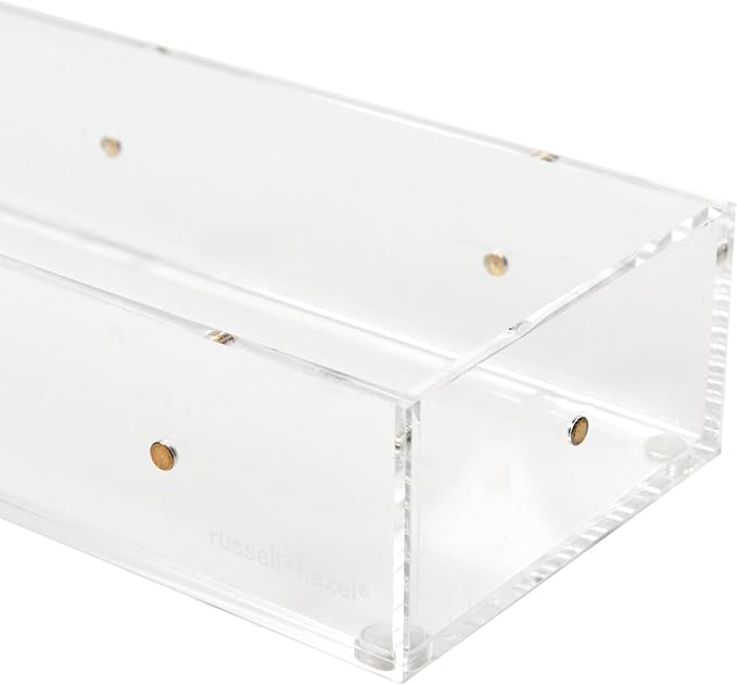 russell+hazel Acrylic Drawer Bloc, 3” x 3”, Desktop Organization, Clear, 1 Count, 98143