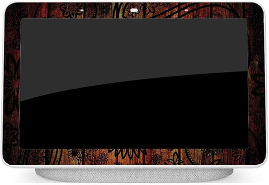 MightySkins Skin Compatible with Google Home Hub - Wooden Floral | Protective, Durable, and Unique Vinyl Decal wrap Cover | Easy to Apply, Remove, and Change Styles | Made in The USA