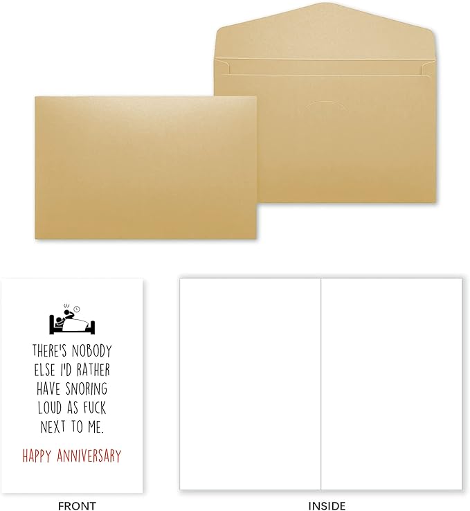 Ziwenhu Funny Anniversary Card, Gift for Couple, Happy Anniversary Card for Her Him, Naughty Anniversary Card for Couple