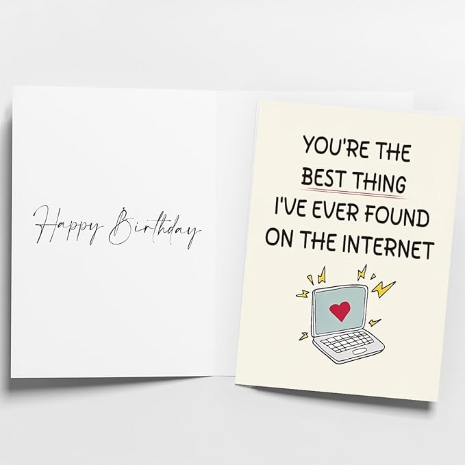 Valentines Day Card | Husband Birthday Card | Funny Birthday Cards for Men, Boyfriend, Husband, and Him | Happy Anniversary & Birthday Gifts for Men