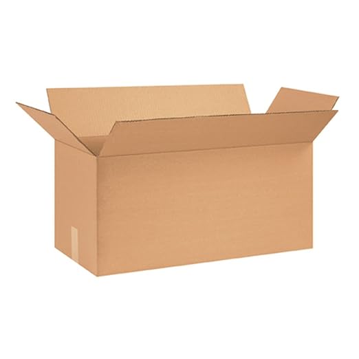 AVIDITI 26x12x12 Long Corrugated Boxes, Long, 26L x 12W x 12H, Pack of 20 | Shipping, Packaging, Moving, Storage Box for Home or Business, Strong Wholesale Bulk Boxes