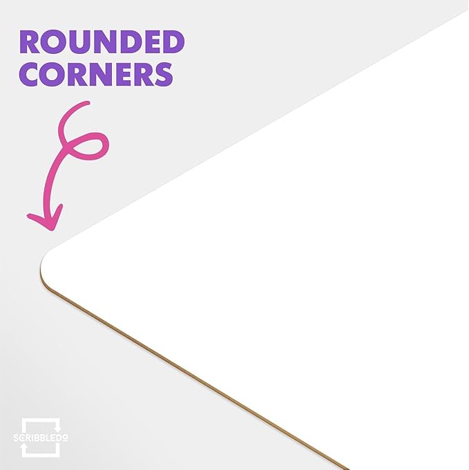 Scribbledo Small White Board Dry Erase Mini Whiteboard 9x12 Inch Small Dry Erase Board Marker Board Dry Erase Lapboards Handheld Personal White Boards for Students Whiteboard Office