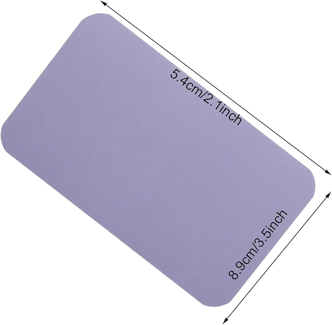 Penta Angel 100 Pcs Mini Paper Blank Gift Notes Cards DIY Craft Small Word Business Message Cards (Light Purple)