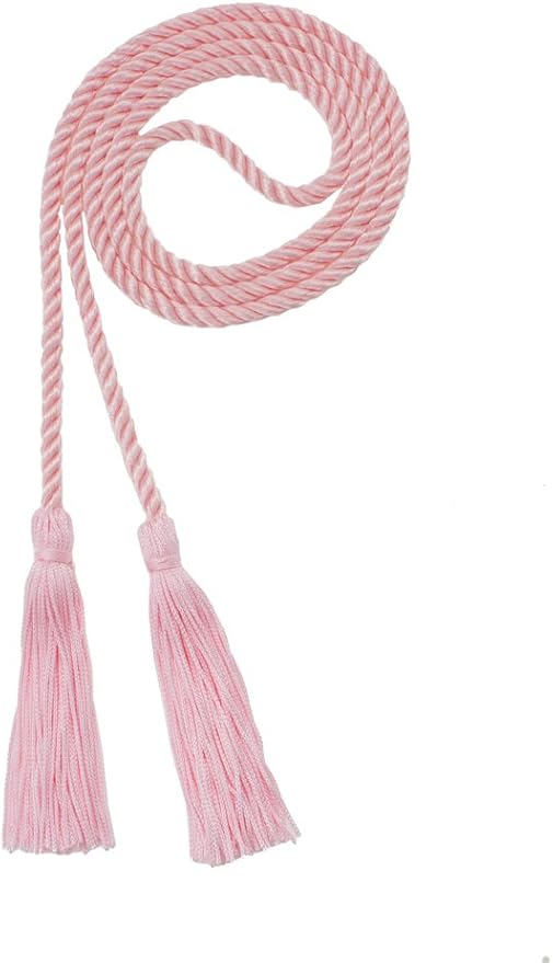 Tassel Depot Graduation Honor Cord - LT Pink - Every School Color Available - Made in USA