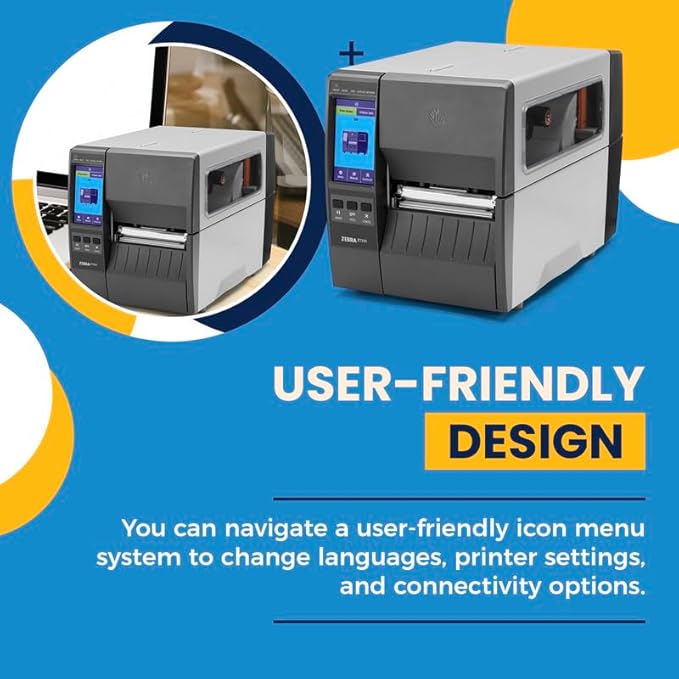 Zebra ZT231 (Zebra ZT230 Replacement) | Thermal Transfer & Direct Thermal 203 DPI | ZT23142-T01000FZ | USB, Serial, Ethernet, Bluetooth Connectivity, Tear Bar | Includes Jetset Software