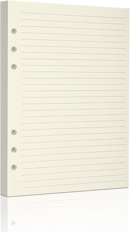 A5 Ruled Refills Inserts for A5 Size 6-Ring Binder, A5 Loose Leaf Planner Filler Paper, A5 Planner Inserts,80 Sheets/160 Pages,Lined(Line-A5)