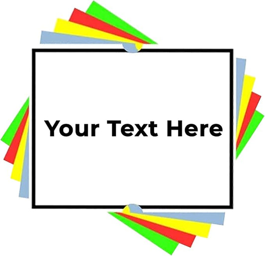 Perco Custom Labels for Perco 2 Line Adhesives Labels - Choose Color, Font and Imprint - Case of 30 Sleeves