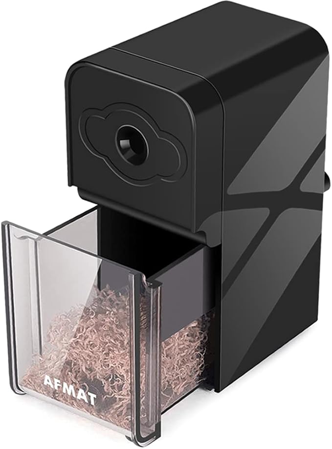AFMAT Long Point Pencil Sharpener, 8-20mm Long Pencil Nibs, Self-Feed & Adjustable Pencil Sharpness, Artist Pencil Sharpener Manual for φ6-8.2mm Charcoal/Art/Drawing/Sketching/Colored Pencils