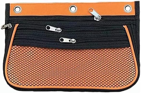 Charles Leonard, Expandable 3 Pocket Pencil Pouch, Expanding to 2.25", 10.25" W x 7.25" H x 2.5" D - Assorted Colors, 3/Pack (76365-3)
