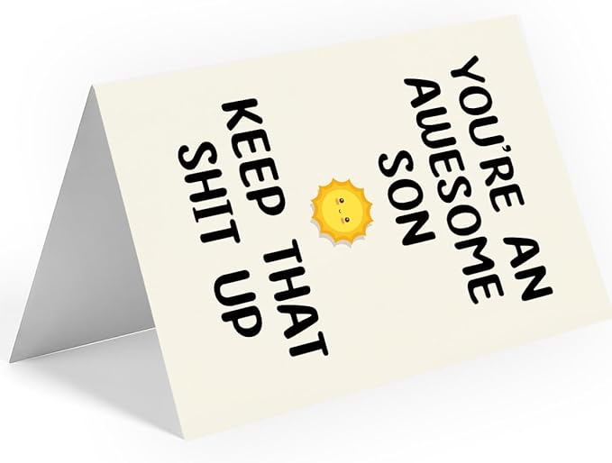 Birthday Card for Son, Son Birthday Card, Birthday Card Son, Birthday Card Son, Happy Birthday Son Card, To My Son from Mom, Gifts for Adult Son Gift Ideas, Birthday Card Son Adult