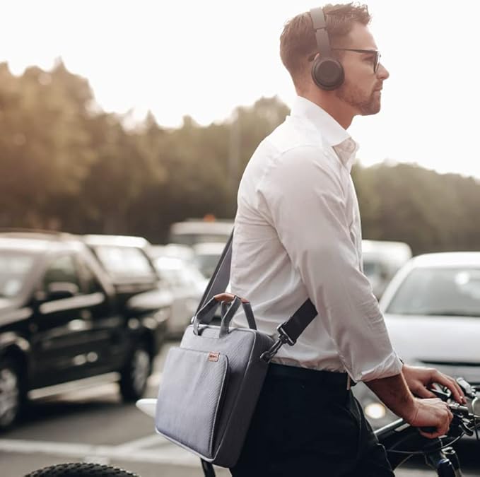 NIDOO Laptop Sleeve Shoulder Bag for 12.9" iPad Pro M1 M2 2022/13" 13.6" MacBook Air M2 / 13 MacBook Pro M2 M1 / Surface Pro X 8 9 7+, Briefcase Handbag for 13.4" Dell XPS 13 Plus / 12.4" Galaxy Tab