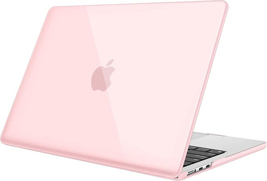 Fintie Case for MacBook Air 13.6 Inch A3113 A2681 (2022 2023 2024 Release) - Snap On Hard Shell Cover for MacBook Air 13.6" M2 M3 Chip with Liquid Retina Display and Touch ID (Crystal Pink)