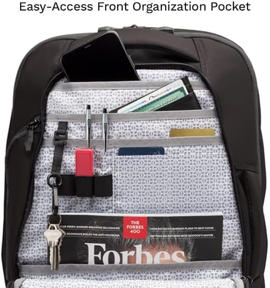 Knack Small Series 2 Laptop Backpack Fits up to 16 Inch Laptops - Knack Bags Carry-On Backpack, TSA Approved, Expandable Travel Backpacks With 2 Day Outfit Capacity, Stealth Black