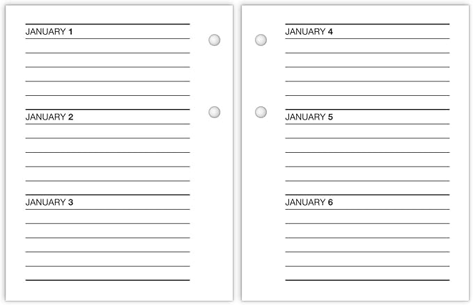 AT-A-GLANCE 2025 Desk Calendar Refill, Daily, 3" x 3-3/4", Mini, Loose-Leaf (E9195025)