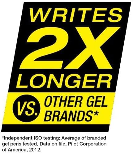 Pilot G2 Gel Ink Pen Refills, Ultra Fine Point, 0.38mm, Black Ink, 6 Refills