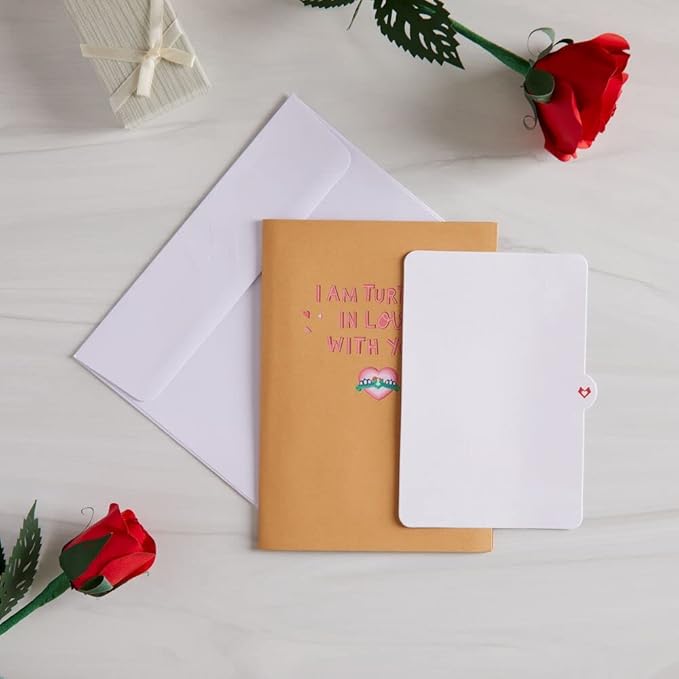 Lovepop Everyday Pop-Up Card for Her, Him, Girls, Boys - 3D Love Greeting Cards - Turtley in Love - 5" x 7" - Blank Note Card & Envelope Included
