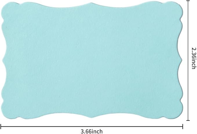 120 Pieces Small Mini Business Cards Vintage Assorted Colors Blank Note Cards Gift Word Card for Business Cards, Gift Cards (Light Blue, 3.66x 2.36 inches)