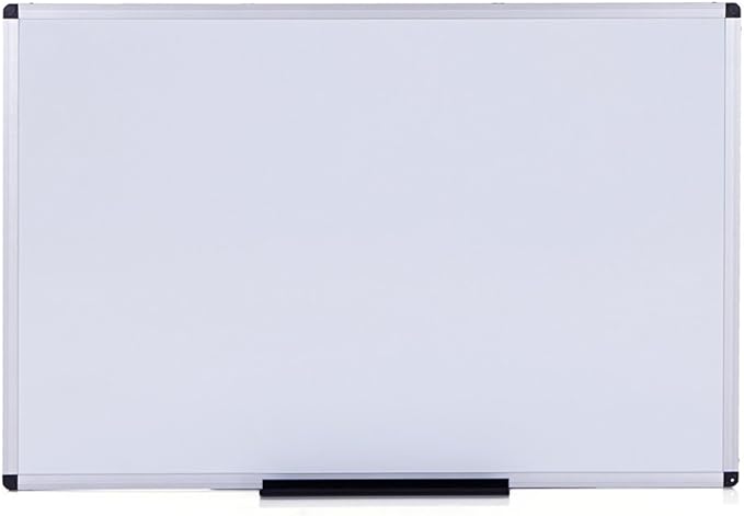 VIZ-PRO Dry Erase Board/Whiteboard, 72 x 40 Inches, Wall Mounted Board for School Office and Home