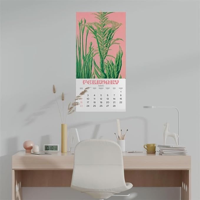 Etherlands Wall Calendar 2025 12" x 12" FSC® Plastic Free - Starts Week On Sunday | Square Wall Calendar | Family Planner Calendar 2025 | Botanical Calendar 2025