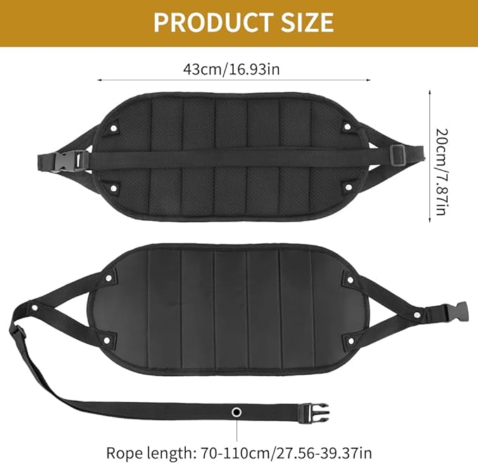 2pcs Airplane Foot Hammock Airplane Foot Rest with Adjustable Height Desk Foot Hammock Travel Foot Rest Foot Sling for Airplane Travel Comfy Foot Hanger Airplane, Black