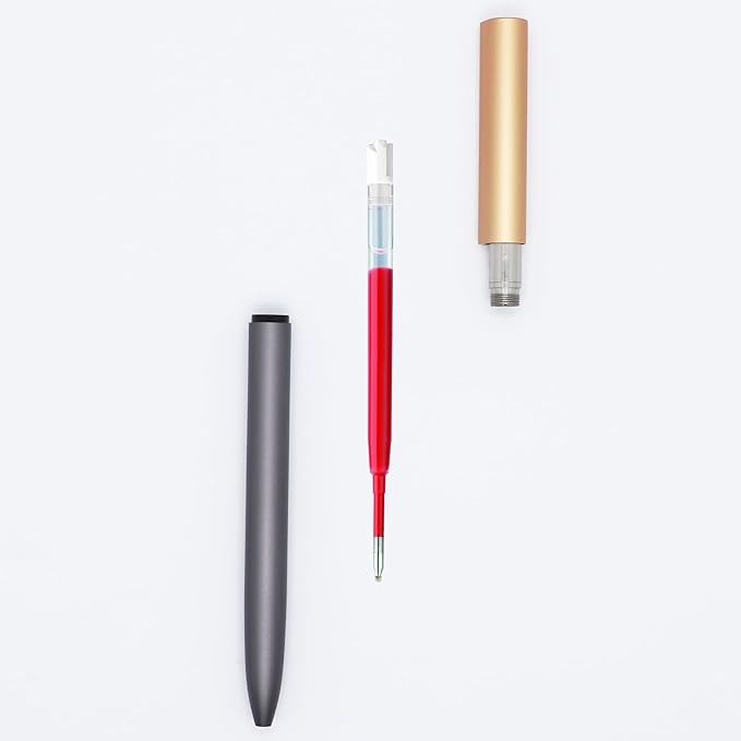 DunBong G2 Gel Ink Pen Refills, for Retractable Gel Pens, 0.5mm Fine Point, Pack of 5 (Red)