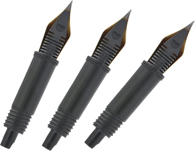 Set of 3 Hongdian Fountain Pen Gold Medium Nibs for Black Forest 1850, 1851, 1843, 6013, 517D, 517S, 525,H1, H3, A3, 1843 and 920 Series