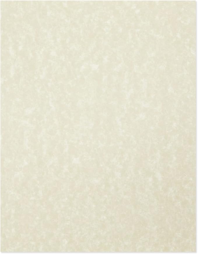 96 Sheets Parchment Paper for Certificates, Resumes, Diplomas, 90 GSM Textured Stationary, Printer-Friendly (Ivory, 8.5 x 11 In)
