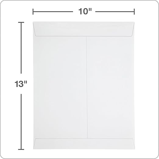 Columbian 10 x 13 Catalog Envelopes with Self Seal Closure, 28 lb White Wove, for Mailing Flat Letter Size Documents or Photos, 100 Per Box (COLO336)