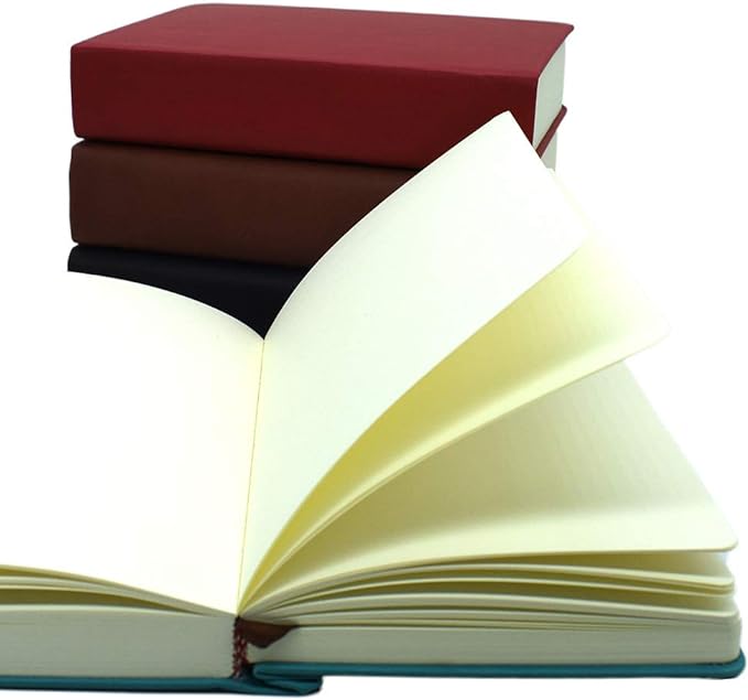 Thick Sketchbook 660 Pages Notebook Soft Faux Leather Cover Journal 80GSM Paper Notepad Drawing Book Memo Writing Sketch Pad Diary Notebook