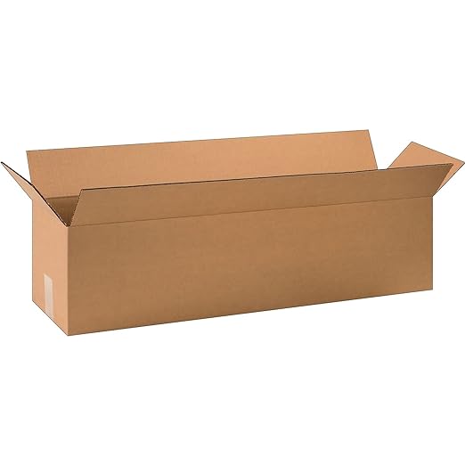 Aviditi 3288 Long Corrugated Cardboard Box 32" L x 8" W x 8" H, Kraft, for Shipping, Packing and Moving (Pack of 25)