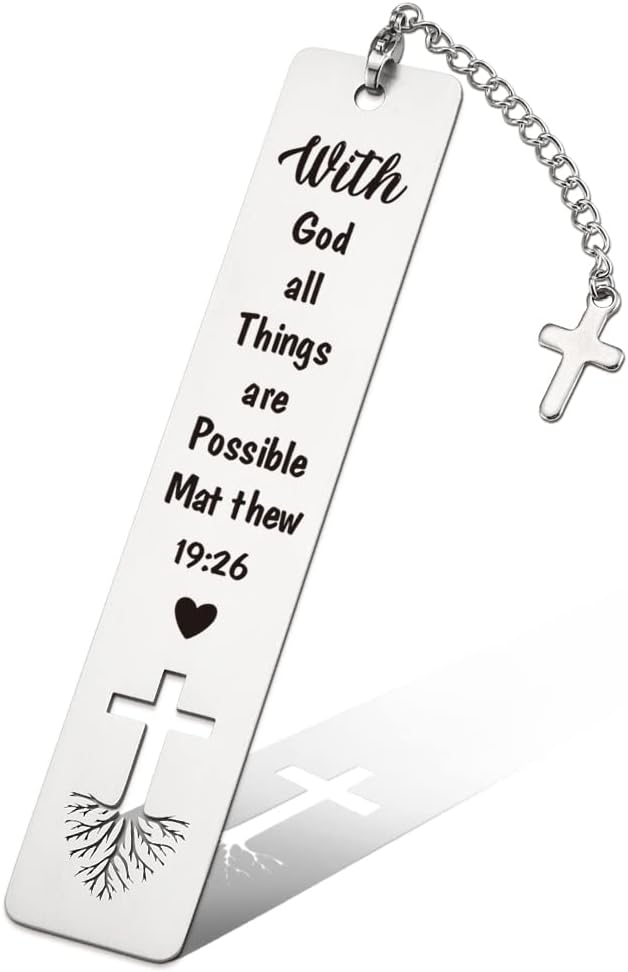 Christian Inspirational Gift for Women, Bible Verse Bookmark with Tassel Lover Gift for Women, Birthday Christmas Bookmarks Gifts for Female Sister Bookworms Friends Girl Book Club Religious Gift-ZB2