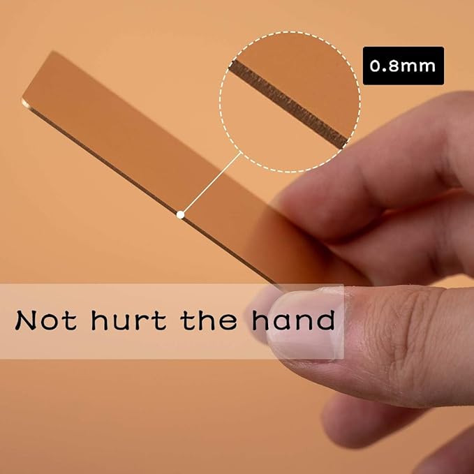 Thick Gold Aluminum Metal Business Cards Anodized Aluminum 86 X 54 X 0.8mm 15 pcs Include Protector Sleeves(Frosted)