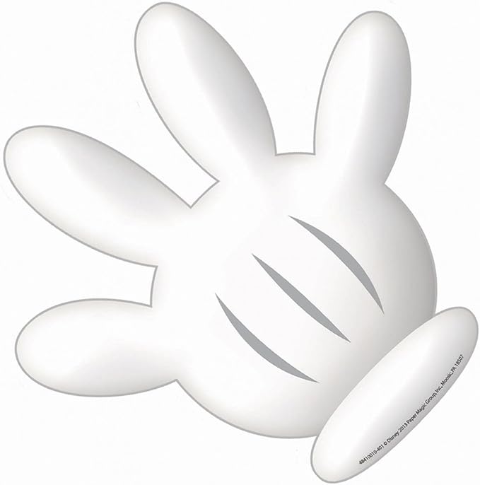 Eureka Mickey Mouse Clubhouse Hand Paper Cut Outs, Pack of 36