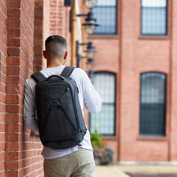 Knack Series 1 Laptop Backpack Fits up to 17 Inch - Knack Bags Carry-On Backpack, TSA Approved, Expandable Travel Backpacks With 4 Day Outfit Capacity (Savile Gray, Large)