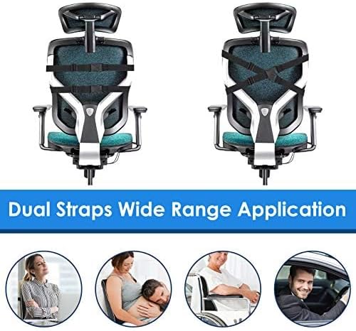 Gel Lumbar Support Pillow for Office Chair Car, Gaming Chair Lower Back Pain Relief Memory Foam Cushion with 3D Mesh Cover Ergonomic Orthopedic Back Rest
