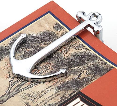 Creative Anchor Bookmark for Reading Hands Free Metal Bookmark Page Holder Book Holder Students Teachers Graduation Gifts School Office Supplies (Black)