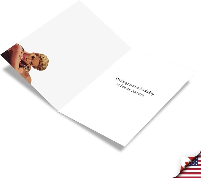 NobleWorks - 1 Funny Women's Birthday Card - Hilarious Bday Greeting Card with Envelope, Sassy Celebration - Hottest Byatch C7016BDG