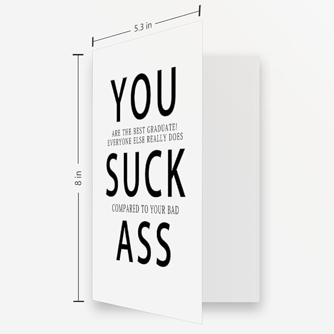 OJsensai Funny College Graduation Card 2024, Happy Graduation Gifts for Him Men, Graduation Party Decorations