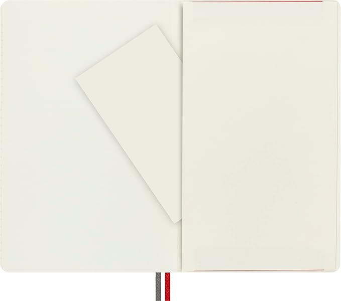 Moleskine Classic Expanded Notebook, Soft Cover, Large (5" x 8.25") Ruled/Lined, Red, 400 Pages