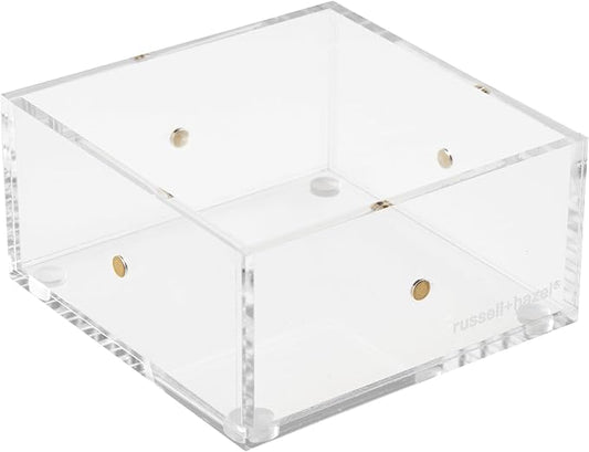 russell+hazel Acrylic Drawer Bloc, 3” x 3”, Desktop Organization, Clear, 1 Count, 98143