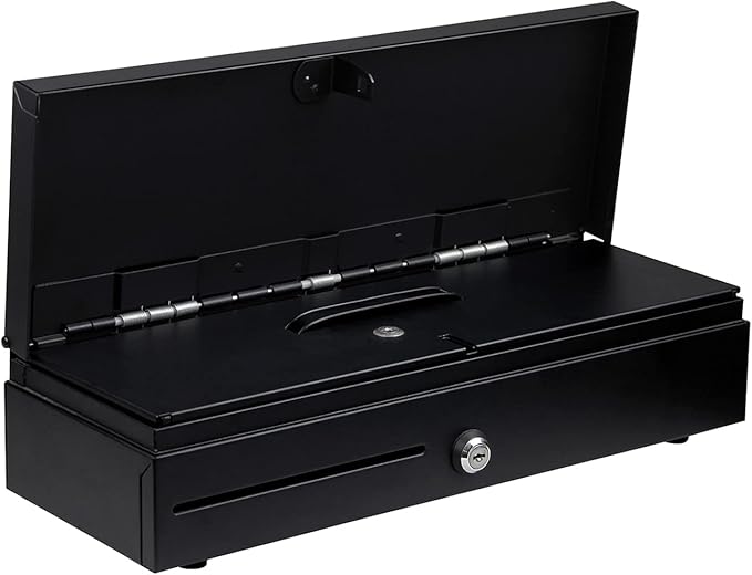 HONEY BEAR Flip-top Cash Drawer with 8 Coins & 6 Bills for POS System Receipt/Thermal Printer,with RJ11 Interface 12V/24V