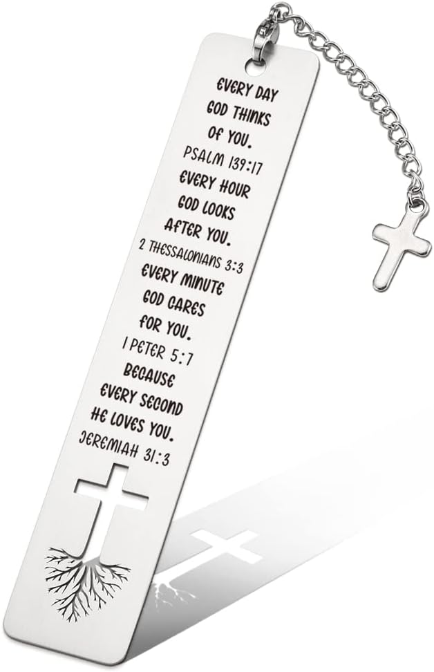 Christian Inspirational Gift for Women, Tassel with Bible Verse Bookmark Funny Gift for Women, Christmas Birthday Bookmarks Gifts for Bookworms Friends Sister Girl Female Book Club Religious Gift-ZB5